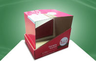 Skincare Beauty Products Red Cardboard Counter Display Boxes OEM