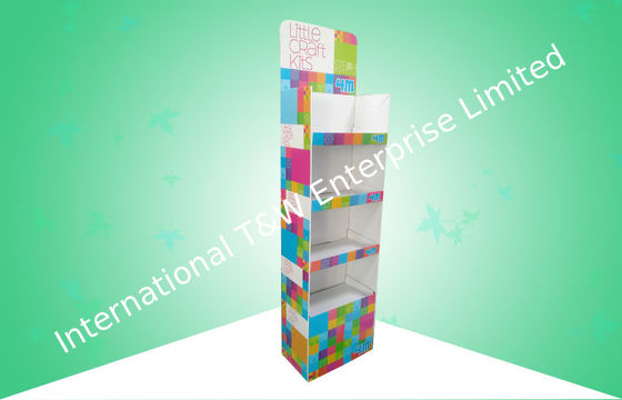 কেনা কাস্টমাইজড 4 শেল্ফ পিচবোর্ড প্রদর্শন লিটল ক্র্যাফট কিট বিক্রয় করার জন্য বড় জায়গা s online manufacture