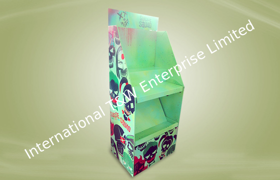 ভালো দাম Green custom product Cardboard Display Stands , corrugated floor display Glossy Finish অনলাইন