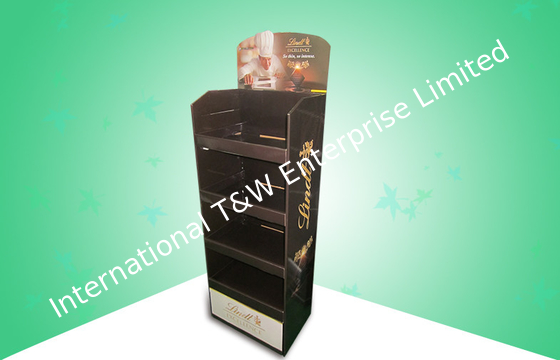 ভালো দাম Chocolate Strong Corrugated Display Stand , Shop Retail Display Racks Easy Folding অনলাইন