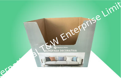 ভালো দাম খুচরা Sams Culb বিগ কুশন বিনের জন্য সম্পূর্ণ প্যালেট আকারের কার্ডবোর্ড ডাম্প বিন অনলাইন