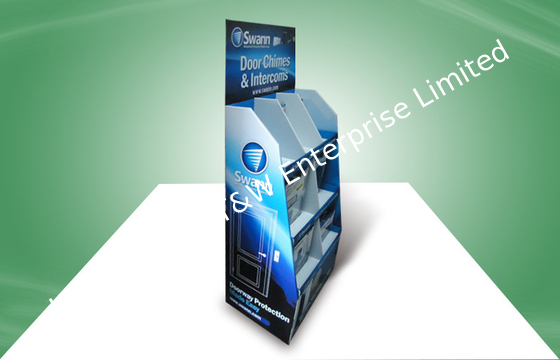 ভালো দাম তিন শেল্ফ পপ কার্ডবোর্ড প্রদর্শন, ডোরবেল জন্য ঢেউখেলান মেঝে প্রদর্শন অনলাইন