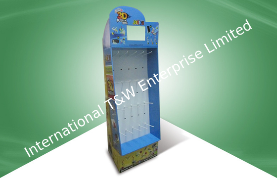 ভালো দাম Free Standing Uv Or Pp Laminated Hook Display Rack Fixed With Tv Screen অনলাইন