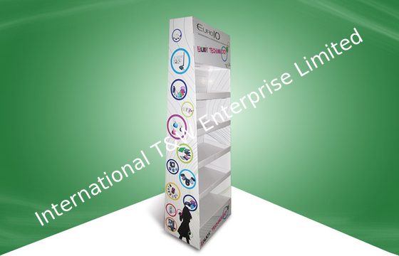 ভালো দাম Five Shelf Cardboard Display Stands Cardboard Floor Display for Electronic Products অনলাইন