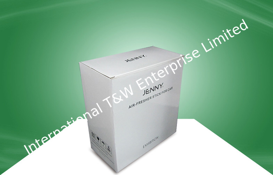 White Recycled Paper Packaging Cardboard Boxes for Floating Display , UV Coating
