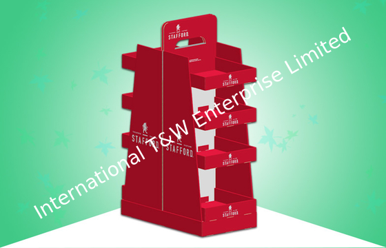 ভালো দাম ভারি দায়িত্ব কার্ডবার পজিশন ডাবল ফেস প্রদর্শন করে Adverstizing জন্য চার শেল্ফ দেখান অনলাইন