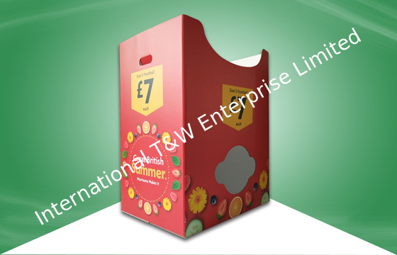 ভালো দাম বিশ্বকাপের ইভেন্টের জন্য ফুটবল কার্ডবোর্ড ডিসপ্লে ডাম্প বিন ম্যাট ল্যামিনেশন সারফেস অনলাইন