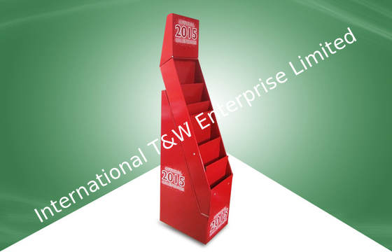 ভালো দাম Books / Brochure / Magazine Pop Cardboard Display Stand In Red Color অনলাইন