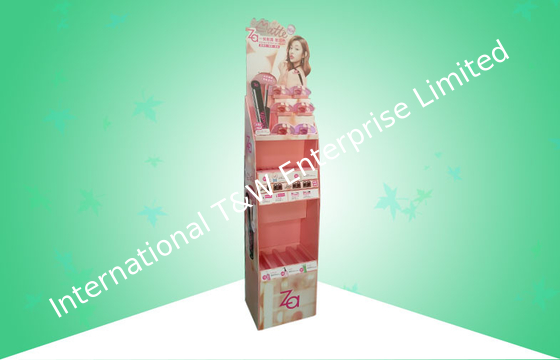 ভালো দাম আই ক্যাচিং 3 শেল্ফ পোস কার্ডবোর্ড একসাথে বিভিন্ন প্রসাধনী প্রদর্শন মিক্স প্রদর্শন করে অনলাইন