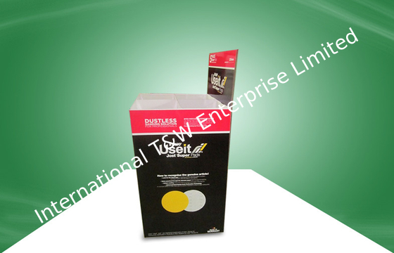 ভালো দাম Black Recyclable Cardboard Dump Bins Glossy / Matt PP Lamination For Retail Store অনলাইন