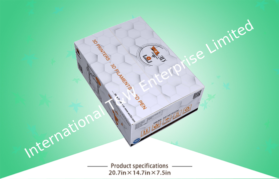 ভালো দাম 3 ডি প্রিন্টারের জন্য 350gsm সিসিএনবি সিএমওয়াইকে ডাবল ওয়াল rugেউখেলানযুক্ত বাক্স অনলাইন