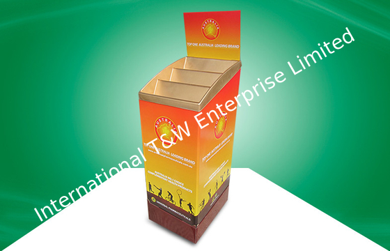 ভালো দাম Strong Custom 3 Tier POP Cardboard Dump Bins  UV Coating With 4color CMKY Offset Printing অনলাইন
