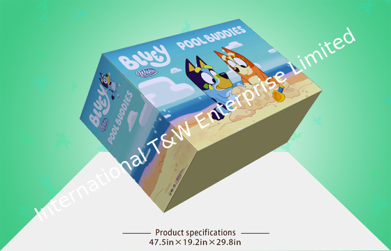 হাফ প্যালেট 350gsm সিসিএনবি rugেউখেলান প্যাকেজিং বক্সস এসজিএস খেলনাগুলির জন্য