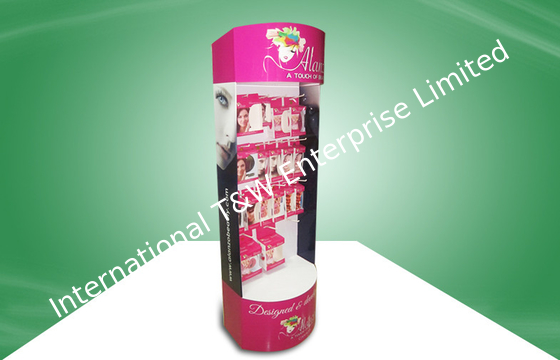 ভালো দাম Eye - Catching Cosmetic POS Cardboard Display With Hook For Showcase Heavy Products অনলাইন
